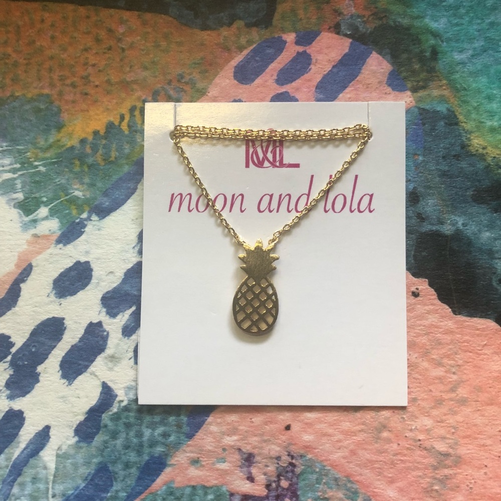 Moon and Lola Pineapple Necklace